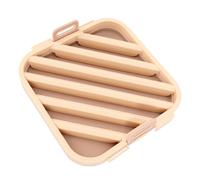 Kelawoly Rejilla de Asado de Silicona para Freidora, Rejilla Elevada | Silicona Resistente Al Calor, Compatible con Freidoras y Hornos Estándar, Desmontable para una Limpieza Fácil, Asas