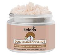 KELEBS Dermatitis Perros | Champú Exfoliante para Piel Sensible | Shampoo para Perros con Alergia | Fortalece y Previene Pérdida de Pelo con Aceite de Coco Bio