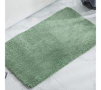 KELEKELE Alfombra Baño Antideslizante Alfombra de Baño Microfibras Suaves esponjosa Absorbente Alfombrilla Baño Lavable a Máquina para bañera WC, Dormitorio Salon (Verde Claro, 40 x 60 cm)