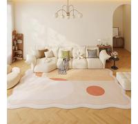 KELENMNAZT Alfombra Moderna de Pelo Corto, Alfombra de Felpa Antideslizante Irregular con un Tacto Agradable y Suave, fácil de cuidar.(60 * 160CM)