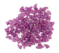 KELFEEAO 100 Pcs Cat Nail Caps,Gold Purple Soft PVC Cat Claw Covers with Adhesive Glue 5 Applicator 4 Sizes Anti Scratch Nail Protectors for Furniture Kittens Cats (S)