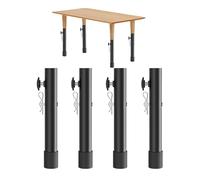 KELFEEAO 4 elevadores para Muebles, elevadores de Mesa Plegables con Asas, impermeabilizantes, Extensores de Patas de Mesa Ajustables de 44 cm para el hogar, Cocina, Dormitorio, Oficina