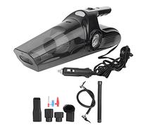 KELFEEAO Car Vacuum Cleaner, Quiet Powerful Handheld Wet Dry Stick Vacuum with LED Light 4 in 1 Inflator Handheld Vacuum Cordless for Car Home Pet Hair Cleaning