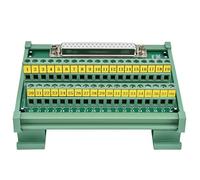 KELFEEAO Conector de ruptura DB37, módulo de interfaz de montaje en carril DIN de 37 pines Puerto de bloque de terminales Módulo de placa de ruptura de PCB recto