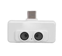 KELFEEAO Micrófono Sensible, micrófono Ipho Grabación de Sonido sin pérdidas Grabación de Carga simultánea Micrófono de Solapa para entrevistas, podcasts, locuciones, Vlogs (Blanca)