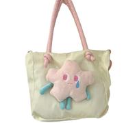 KELFEEAO Y2k Messenger Bag, Cute Star Tote Bag Gran Capacidad Dos métodos de Uso Lindo Bolso de Nailon para Mujeres Studenet Escuela, Vacaciones, Compras, Citas