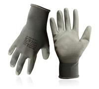 KELI FRANCE - K•Protect - Paquete de 5 pares de guantes de protección de poliuretano PU para usos múltiples, guantes de protección con agarre superior y comodidad, gris, talla 10 (5, T10)