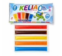 Kelia Sin Azúcar - Polo Flash 0% | SIN GLUTEN, SIN LACTOSA | Sabores Surtidos: Fresa, Cola, Limón, Naranja y Frambuesa - 15 Bolsas = 180 Unidades x 45 ml