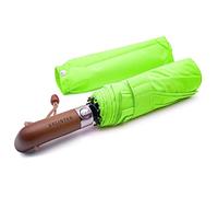 KELINTER Paraguas Plegable Automático Resistente al Viento - 10 Varillas Reforzadas Antioxidantes, Mango de Madera Clásico, para Hombres y Mujeres - Diseño de Galicia