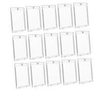 Kelisdi 15 soportes fuertes para tarjetas con acabado elegante para una limpieza sencilla y un uso prolongado. Fundas gruesas para tarjetas