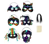 Kelisdi 6 piezas de arco iris mágico para festival de Halloween, para actividades interactivas de fiesta de Halloween, suministros de arte