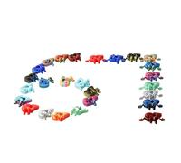 Kelisdi 67 estatuas decorativas para niños, juego de baño y decoración del hogar, surtido de colores aleatorios seguros y suaves, decoraciones de escritorio para