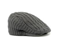 Kelisdi Boinas británicas con forro polar para mayor calidez, ajuste adaptable, diseño resistente al viento, adecuado tanto para hombres como para mujeres. Boinas británicas, gris, Talla única