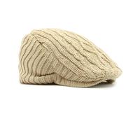 Kelisdi Boinas británicas con forro polar para mayor calidez, ajuste adaptable, diseño resistente al viento, adecuado tanto para hombres como para mujeres. Boinas británicas, beige, Talla única