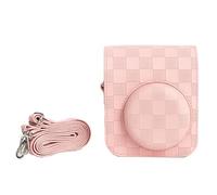 Kelisdi Bolsa de hombro pequeña para cámaras Mini12, bolsa cruzada de poliuretano, bolsa de hombro de alto rendimiento, funda de transporte con correa para cámara, a