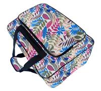 Kelisdi Bolsa de transporte de nailon resistente con múltiples compartimentos para equipos de costura para aficionados, blanco leche, Talla única