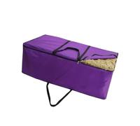 Kelisdi Bolsa de transporte plegable con ventilación fabricada con tela Oxford resistente al desgarro para aves de corral, ganado, almacenamiento de heno, bolsa de heno a prueba de polvo con asas