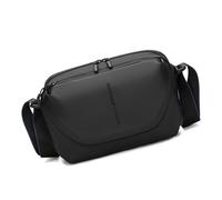Kelisdi Bolsa multifuncional impermeable para cámara para hombre, práctica bolsa cruzada de tela Oxford con múltiples compartimentos, bolsa cruzada DSLR para hombre, Black