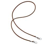 Kelisdi Bolso largo de piel sintética de metal con hebilla, asa para bolso, bolsos, cinturones, accesorios, correas de repuesto para bolsos, color plateado, Brown, silver hook
