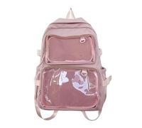 Kelisdi Bonita mochila escolar para estudiantes, gran capacidad, estilo japonés Itabag para exhibición de pines, estilo japonés, escuela de estudiantes para exhibición de pines, b