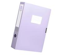 Kelisdi Caja organizadora de documentos de capacidad con ventana de etiquetas, clasificación de archivos para informes, gestión de contratos, 23,2 x 31,6 x 3,5 cm, almacenamiento de archivos
