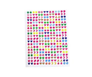 Kelisdi Calcomanía brillante para niños para orejas y uñas, fácil de quitar, calcomanías de corte 3D, regalo de fiesta para niños