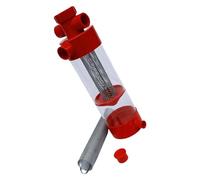 Kelisdi Colector de residuos de acuario de acero inoxidable, herramienta eficiente de eliminación fecal de peces para agua salada, arrecife, estanque, terrario, paludario, tanques de cría, herramienta