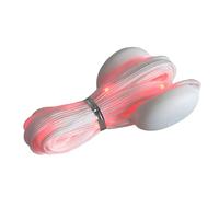 Kelisdi Cordones de nailon con luz LED para zapatos, con cordones intermitentes para zapatos, para fiestas, bailes, ciclismo, patinaje, declaración de moda única, Red, Talla única