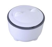 Kelisdi Cubo de basura para gatos de interior con estructura cerrada, tapa tipo prensa para una gestión eficaz y comodidad, contenedor de arena cerrado para gatos