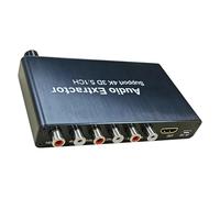 Kelisdi Decodificación de sonido digital para entrada SPDIF a salida de sonido envolvente analógica 5.1 para consola de juegos, monitor HDTV, entrada SPDIF