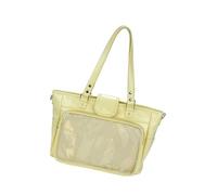 Kelisdi Elegante bolso de mano para mujer, gran capacidad, inmune al agua, simple, rudimentos diarios, bonita y divertida bolsa de estafa, Amarillo
