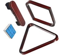 Kelisdi Estante de billar de madera dura de alta calidad con marco triangular para una configuración precisa, equipo profesional de billar hecho