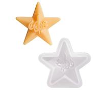 Kelisdi Estrella de silicona resistente para manualidades de jabón y decoración del hogar, estrella de silicona para luces de cera