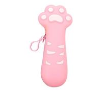 Kelisdi Estuche de silicona para bolígrafos con forma de pata, gran capacidad, con cremallera, para niños, estudiantes, escuela, caricaturas, mochila, bonita bolsa de lona, b