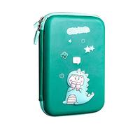 Kelisdi Estuche para lápices creativos de astronauta de dibujos animados para estuche, bolsillos grandes de malla con cremallera, ranuras para lápices en el interior, estuche novedoso, ideal para