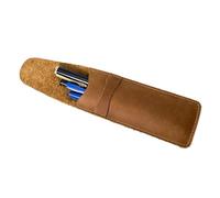 Kelisdi Funda de cuero para bolígrafo con bolsillo retro para bolígrafo, bolsillo pequeño de 6.3 x 2.4 pulgadas, bolsa de cuero para mujeres y hombres, bolsa de cuero para organizador de cinturón