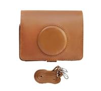 Kelisdi Funda protectora de piel sintética para cámara EVO, bolsa protectora de fotografía para aventuras al aire libre, Brown