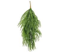 Kelisdi Guirnalda de flores de Navidad para colgar, corona de pino sintético, flexible, flexible, flexible, decoración del hogar, corona de pino artificial realista, decoración interior y exterior