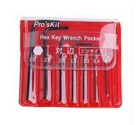 Kelisdi Juego de 7 piezas de 0,7 mm a 3 mm hexagonales Clé Allen Clé Outil Tournevis herramientas para hombres regalos electricista