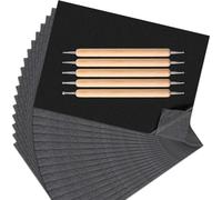 Kelisdi Juego profesional de papel de transferencia de carbono y bolígrafo para repujado, ideal para bocetos y manualidades a presión para arte