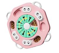 Kelisdi Juguete de rompecabezas para perros, alimentadores lentos, aumenta interactivamente el dispensador de alimentos para cachorros, cuenco antideslizante para comer lentamente, juego de