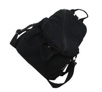 Kelisdi Mochila cruzada de lona de gran capacidad para llevar a la escuela, para el día a día, para mujer, color de hombro, Black