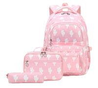 Kelisdi Mochila de gran capacidad con bolsa de almuerzo, estuche para lápices, mochila funcional para estudiantes, mochila informal para estudiantes, a, Mass Beauty