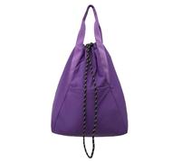 Kelisdi Mochilas con cordón, mochila de gimnasio para hombres y mujeres, bolsa deportiva de cuerda, para natación, playa, bolso de hombro resistente al agua, cuerda resistente al agua, Purple