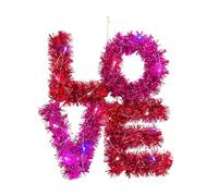 Kelisdi Moderna corona colgante LED para ocasiones festivas, bodas y aniversarios, decoración fácil de instalar, guirnaldas de San Valentín para dormitorios, celebraciones y reuniones