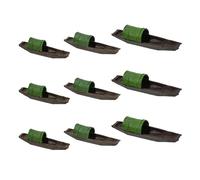 Kelisdi Paisaje artificial, canoas, barcos, peceras flotantes, decoraciones para acuarios, terrarios, camarones, barcos, adornos para acuarios