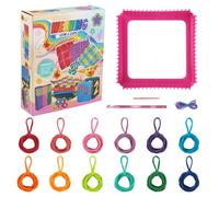 Kelisdi Paquete de 1 juego de tejido educativo que aumenta las habilidades motoras actividades divertidas para principiantes, proyectos simples, manualidades infantiles