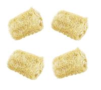 Kelisdi Paquete de 4 juguetes masticables naturales de lufa para conejos, ratones, promueve la salud, seguro, divertido, juego interactivo