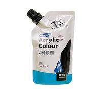 Kelisdi Pintura acrílica de un solo color no se decolora, no tóxica, 11 colores (bolsas de 100 ml) en bolsas de pigmento rico