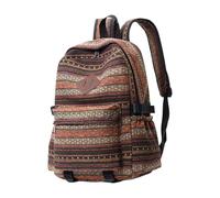 Kelisdi Práctica mochila de lona para laptop, mochila escolar étnica grande para uso diario, ofrece durabilidad y comodidad. Mochila escolar, caqui